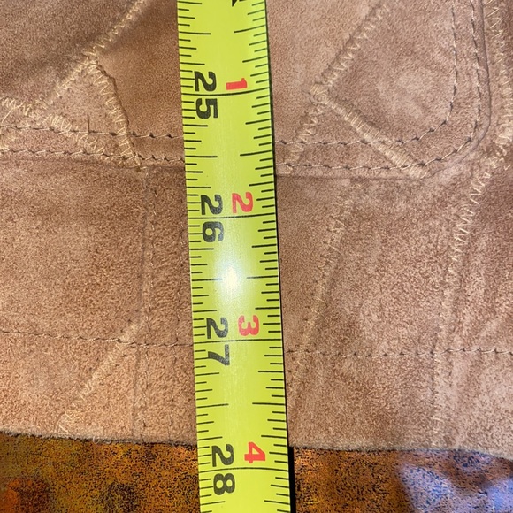 American Flirt Patch Leather Button Closure Jacket Medium - Picture 8 of 12